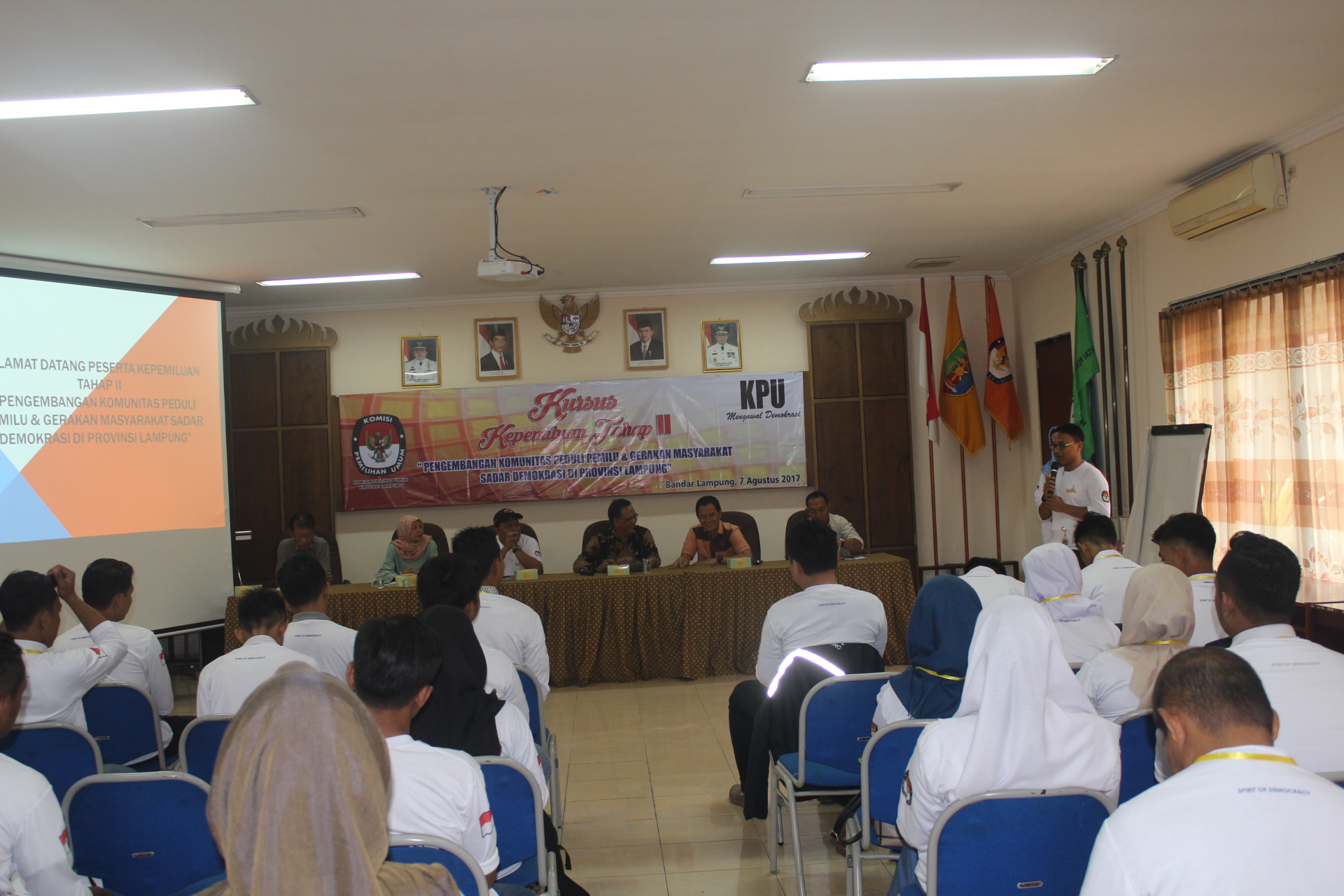 Kursus Kepemiluan KPU Prov Lampung (7/8/2017)